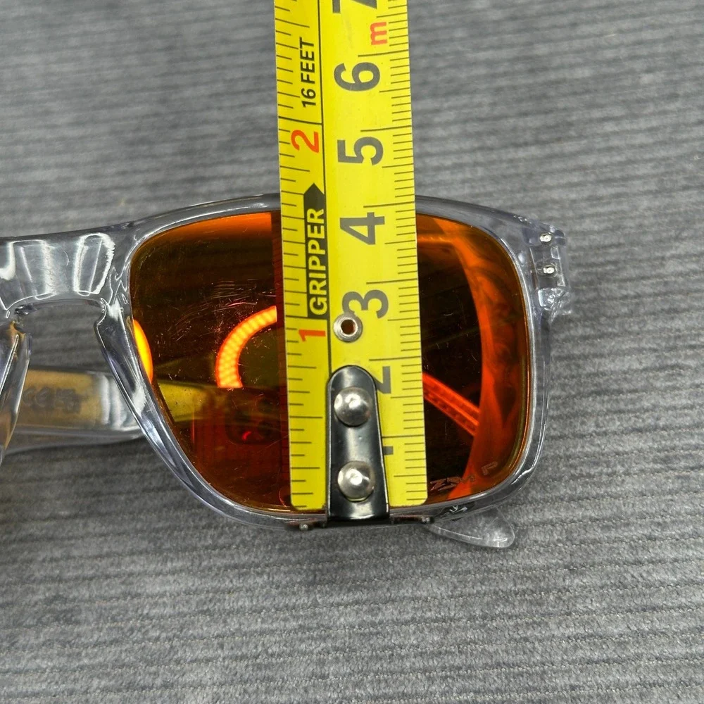 Oakley Holbrook Clear Frame Prizm Ruby Polarized Sunglasses OO9102-E255